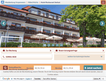 Tablet Screenshot of hotel-seelust.de